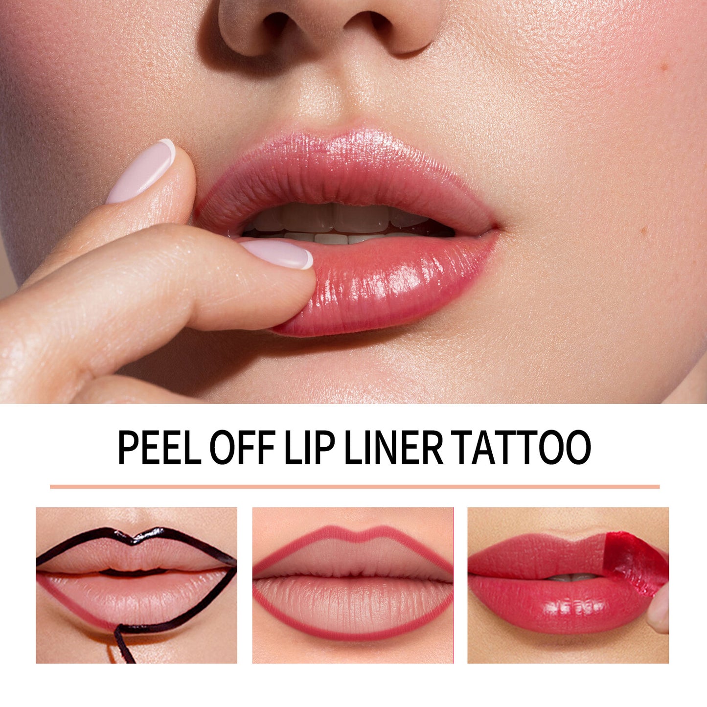 Gränsöverskridande avrivbar läppenna – vattenfast, långvarig, färgbeständig och återfuktande läppstift, läppglans och lip glaze